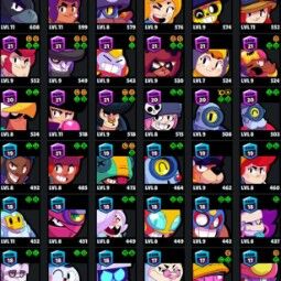 👑 81 Brawlers 👑 31.696 Trophies 👑 81 Skins 👑 11 Legends 👑 25 Mythics 👑 26 Epics 👑 368 Gold 👑 64 Gems 👑 209 Blings 👑 1