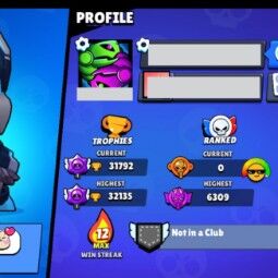 👑 79 Brawlers 👑 31.792 Trophies 👑 87 Skins 👑 10 Legends 👑 25 Mythics 👑 25 Epics 👑 625 Gold 👑 6 Gems 👑 989 Blings 👑 3