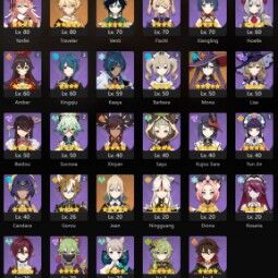 👑 👑 asia AR 44 👑 5x Cinco Estrellas 👑 29 Chars 👑 Dehya 👑 Qiqi 👑 xianyun 👑 0