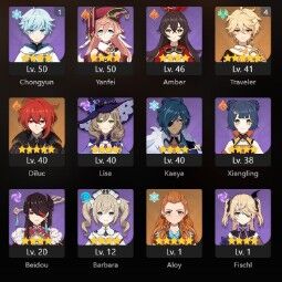 👑 NA 👑 AR 33 👑 5x Five Star 👑 18 Chars 👑 Mona 👑 Kamisato Ayaka 👑 Diluc 👑 0