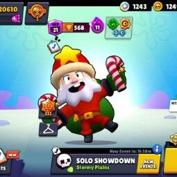 👑 58 Brawlers 👑 20.610 Trophies 👑 57 Skins 👑 5 Legends 👑 11 Mythics 👑 23 Epics 👑 1249 Gold 👑 27 Gems 👑 1243 Blings 👑 0