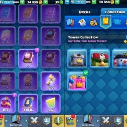 👑KT 14 👑 7332 Trophy 👑 43 LVL 👑 116 Cards 👑 27 Emotes 👑 39 Gems 👑 34 k Gold 👑 3