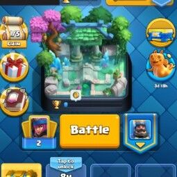 👑KT 14 👑 6531 Trophy 👑 43 LVL 👑 107 Cards 👑 44 Emotes 👑 593 Gems 👑 211 k Gold 👑 0