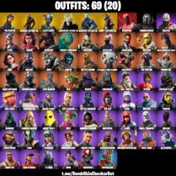 👑69 Skins 👑PC/PSN/XBOX👑 Leviathan Axe 👑 The Reaper 👑 Take The L 👑 Kratos 👑 Omega (Stage 5) 👑 Elite Agent 👑 John Wick 👑 Rogue Agent 👑 Spider Knight 👑 0