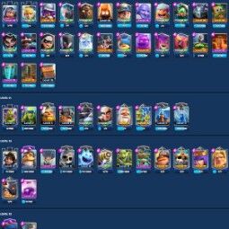 👑KT 13 👑 6889 Trophy 👑 39 LVL 👑 115 Cards 👑 59 Emotes 👑 606 Gems 👑 444K Gold👑 1