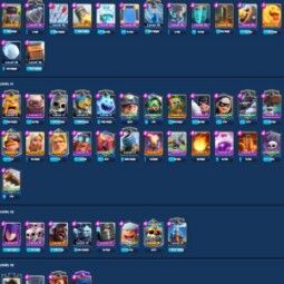 👑 キングタワー13 👑、6111、トロフィー👑、39、LV 👑、108カード、👑エモート👑 30、虹のダイヤ👑 4、93Kゴールド 👑 1