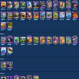 👑KT 14 👑 6000 Trophy 👑 42 LVL 👑 114 Cards 👑 37 Emotes 👑 69 Gems 👑 80K Gold👑 1