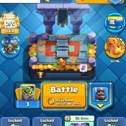 👑KT 14 👑 6000 Trophy 👑 42 LVL 👑 114 Cards 👑 37 Emotes 👑 69 Gems 👑 80K Gold👑 0