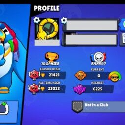 👑 54 Brawlers 👑 21.421 Trophies 👑 27 Skins 👑 4 Legends 👑 11 Mythics 👑 20 Epics 👑 3782 Gold 👑 71 Gems 👑 2662 Blings 👑 2