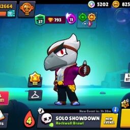 👑 69 Brawlers 👑 32.664 Trophies 👑 57 Skins 👑 5 Legends 👑 19 Mythics 👑 26 Epics 👑 8251 Gold 👑 92 Gems 👑 5202 Blings 👑 0