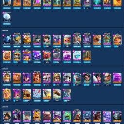 👑KT 14 👑 6856 Trophy 👑 50 LVL 👑 110 Cards 👑 102 Emotes 👑 43 Gems 👑 83 k Gold 👑 1