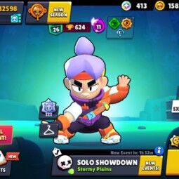 👑 76 Brawlers 👑 32.598 Trophies 👑 65 Skins 👑 8 Legends 👑 23 Mythics 👑 26 Epics 👑 1585 Gold 👑 50 Gems 👑 413 Blings 👑 0