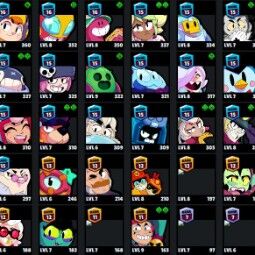 👑 78 Brawlers 👑 31.235 Trophies 👑 74 Skins 👑 7 Legends 👑 26 Mythics 👑 26 Epics 👑 409 Gold 👑 3 Gems 👑 313 Blings 👑 2