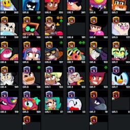 👑 80 ブロウラー 👑 27.260 トロフィー 👑 83 スキン 👑 11 レジェンド 👑 24 ミシック 👑 26 エピック 👑 275 ゴールド 👑 91 虹のダイヤ 👑 1209 ブリン 👑 2