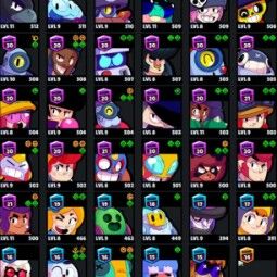 👑 67 brawlers 👑 24.736 troféus 👑 51 Skins 👑 6 Lendas 👑 16 Míticos 👑 26 Épicos 👑 1641 gold 👑 233 gemas 👑 1119 Blings 👑 1