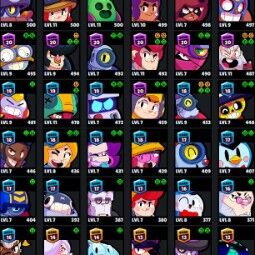 👑 61 ブロウラー 👑 20.584 トロフィー 👑 62 スキン 👑 3 レジェンド 👑 15 ミシック 👑 24 エピック 👑 1571 ゴールド 👑 60 虹のダイヤ 👑 124 ブリンブリン 👑 1
