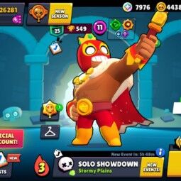 👑 67 Brawlers 👑 26.281 Trophies 👑 29 Skins 👑 7 Legends 👑 20 Mythics 👑 21 Epics 👑 44380 Gold 👑 197 Gems 👑 7976 Blings 👑 0