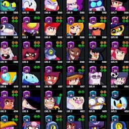 👑 67 Brawlers 👑 26.281 Trophies 👑 29 Skins 👑 7 Legends 👑 20 Mythics 👑 21 Epics 👑 44380 Gold 👑 197 Gems 👑 7976 Blings 👑 1