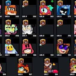 👑 70 Brawlers 👑 26.725 Trophies 👑 77 Skins 👑 5 Legends 👑 20 Mythics 👑 26 Epics 👑 1101 Gold 👑 50 Gems 👑 2