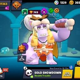 👑 82 Brawlers 👑 27.263 Trophies 👑 84 Skins 👑 11 Legends 👑 26 Mythics 👑 26 Epics 👑 2039 Gold 👑 169 Gems 👑 1329 Blings 👑 0