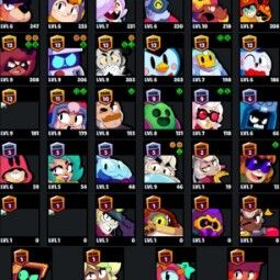 👑 82 Brawlers 👑 24.586 Trophies 👑 90 Skins 👑 11 Legends 👑 26 Mythics 👑 26 Epics 👑 4834 Gold 👑 142 Gems 👑 5635 Blings 👑 2