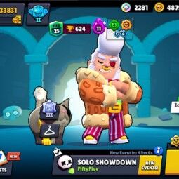 👑 82 Brawlers 👑 33.831 Trophies 👑 86 Skins 👑 11 Legends 👑 26 Mythics 👑 26 Epics 👑 4879 Gold 👑 68 Gems 👑 2281 Blings 👑 0