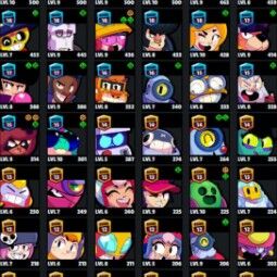 👑 54 Brawlers 👑 16.736 Trofeos 👑 44 Skins 👑 3 Leyendas 12 Míticas 👑 👑 20 Epopeyas 👑 10016 Oro 👑 98 Gemas 👑 2297 Joyas 👑 1