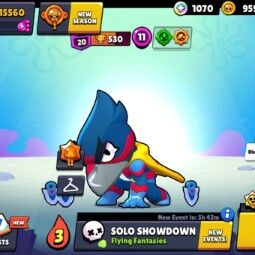 👑 54 Brawlers 👑 15.560 Trophies 👑 45 Skins 👑 3 Legends 👑 7 Mythics 👑 25 Epics 👑 959 Gold 👑 23 Gems 👑 1070 Blings 👑 0