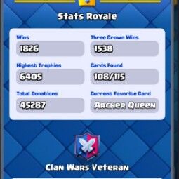 👑KT 13 👑 6000 Trophy 👑 41 LVL 👑 108 Cards 👑 16 Emotes 👑 119 Gems 👑 391 k Gold 👑 4