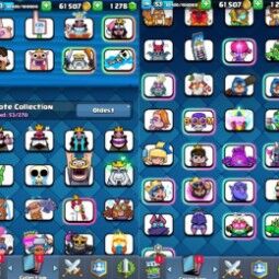 👑KT 14 👑 7504 Trophy 👑 53 LVL 👑 115 Cards 👑 53 Emotes 👑 1278 Gems 👑 61 k Gold 👑 2