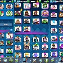 👑KT 15 👑 7862 Trophy 👑 56 LVL 👑 115 Cards 👑 76 Emotes 👑 518 Gems 👑 94 k Gold 👑 2