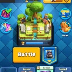 👑KT 15 👑 7862 Trophy 👑 56 LVL 👑 115 Cards 👑 76 Emotes 👑 518 Gems 👑 94 k Gold 👑 0