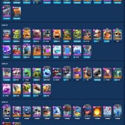 👑KT 15 👑 8142 Trophy 👑 55 LVL 👑 113 Cards 👑 46 Emotes 👑 1543 Gems 👑 281 k Gold 👑 1