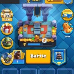 👑KT 14 👑 6263 Trophy 👑 47 LVL 👑 108 Cards 👑 83 Emotes 👑 4197 Gems 👑 35 k Gold 👑 0
