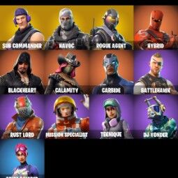 👑13 Skins 👑PC/PSN/XBOX👑 Take The L 👑 Sub Commander 👑 Havoc 👑 Rogue Agent 👑 Hybrid 👑 Blackheart 👑 Calamity 👑 Carbide 👑 Battlehawk 👑 1