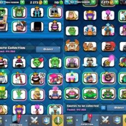 👑KT 14 👑 6880 Trophy 👑 53 LVL 👑 115 Cards 👑 44 Emotes 👑 110 Gems 👑 2 k Gold 👑 2