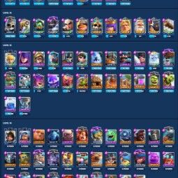 👑KT 14 👑 7200 Trophy 👑 48 LVL 👑 115 Cards 👑 69 Emotes 👑 385 Gems 👑 190 k Gold 👑 1