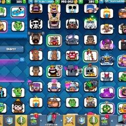 👑KT 14 👑 7200 Trophy 👑 48 LVL 👑 115 Cards 👑 69 Emotes 👑 385 Gems 👑 190 k Gold 👑 2