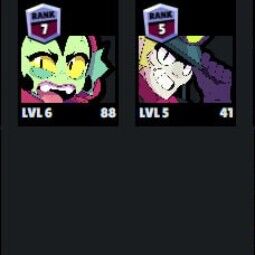 👑 56 Brawlers 👑 15.680 Trophies 👑 32 Skins 👑 0 Legends 👑 15 Mythics 👑 22 Epics 👑 4775 Gold 👑 105 Gems 👑 2261 Blings 👑 2