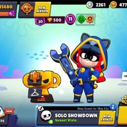 👑 56 Brawlers 👑 15.680 Trophies 👑 32 Skins 👑 0 Legends 👑 15 Mythics 👑 22 Epics 👑 4775 Gold 👑 105 Gems 👑 2261 Blings 👑 0