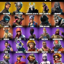 ⚡️25 Skins ⚡️PC/PSN/XBOX⚡️ The Reaper ⚡️ Take The L ⚡️ Elite Agent ⚡️ Rogue Agent ⚡️ Enforcer ⚡️ Dark Voyager ⚡️ Zenith ⚡️ Ragnarok ⚡️ 0