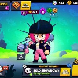 👑 55 brawlers 👑 14.950 trofeos 👑 36 skins 👑 3 Leyendas 9 Míticas 👑 👑 24 Epopeyas 👑 1355 Oro 👑 49 gemas 👑 443 Joyas 👑 0