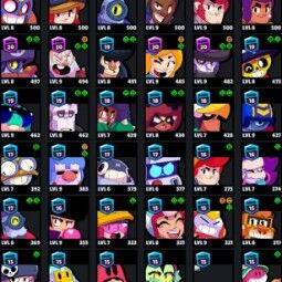 👑 62 Brawlers 👑 22.216 Trophies 👑 60 Skins 👑 4 Legends 👑 16 Mythics 👑 23 Epics 👑 292 Gold 👑 6 Gems 👑 296 Blings 👑 1