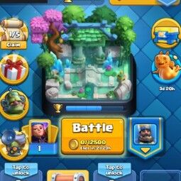 👑KT 14 👑 6793 Trophy 👑 49 LVL 👑 111 Cards 👑 25 Emotes 👑 6032 Gems 👑 185 k Gold 👑 0