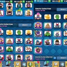 👑KT 14 👑 6793 Trophy 👑 49 LVL 👑 111 Cards 👑 25 Emotes 👑 6032 Gems 👑 185 k Gold 👑 2