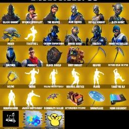👑108 Skins 👑PC/PSN/XBOX👑 Black Knight 👑 Sparkle Specialist 👑 The Reaper 👑 Blue Squire 👑 Royale Knight 👑 Elite Agent 👑 Mako 👑 Take The L 👑 Floss 👑 4