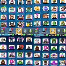 👑KT 14 👑 8047 Trophy 👑 53 LVL 👑 116 Cards 👑 83 Emotes 👑 2010 Gems 👑 383 k Gold 👑 2