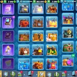 👑KT 14 👑 8047 Trophy 👑 53 LVL 👑 116 Cards 👑 83 Emotes 👑 2010 Gems 👑 383 k Gold 👑 3