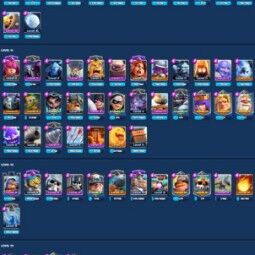 👑KT 15 👑 7508 Trophy 👑 55 LVL 👑 114 Cards 👑 37 Emotes 👑 826 Gems 👑 29 k Gold 👑 1
