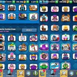 👑KT 14 👑 8021 Trophy 👑 53 LVL 👑 115 Cards 👑 47 Emotes 👑 5271 Gems 👑 174 k Gold 👑 2